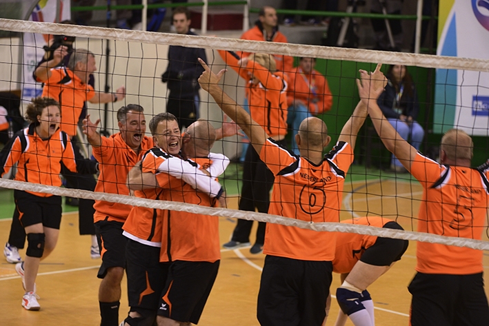 Wereldkampioenen volleyballen in Diepenveen