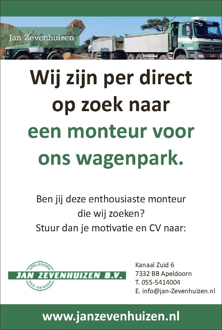 Jan van Zevenhuizen zoekt:
