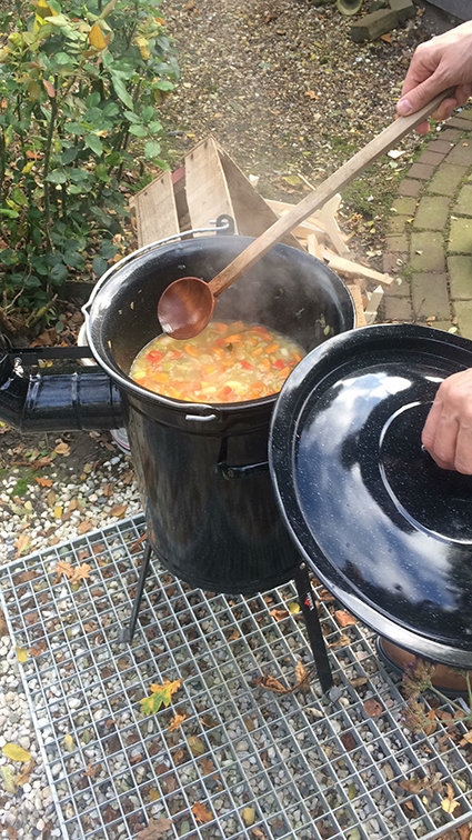 Buiten koken kan in ieder seizoen!