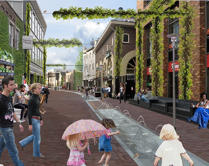 Marktstroom vloeiende verbinding op alle niveaus