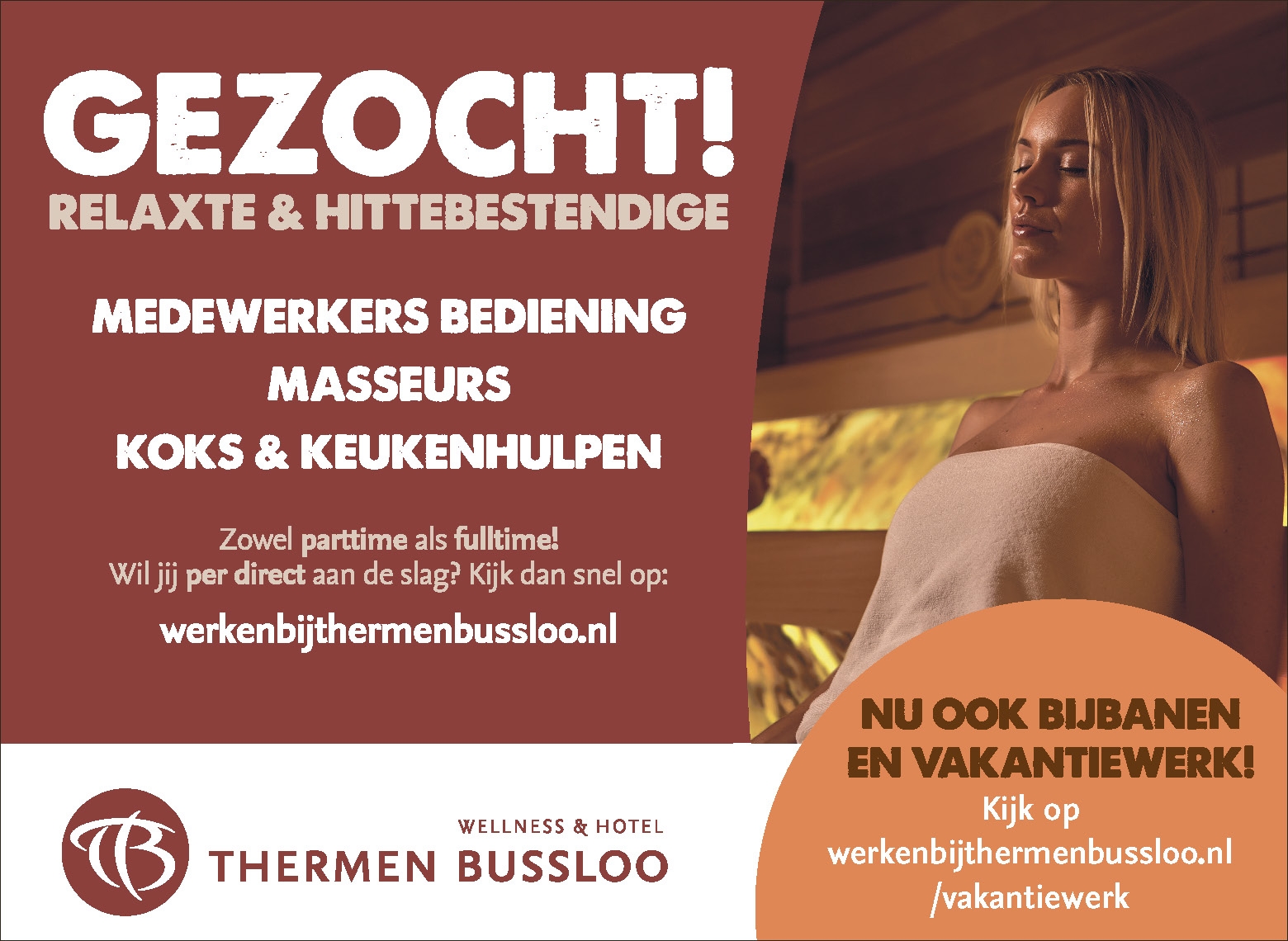 Medewerkers bedieningMasseursKoks & keukenhulpen Medewerkers bedieningMasseursKoks & keukenhulpen