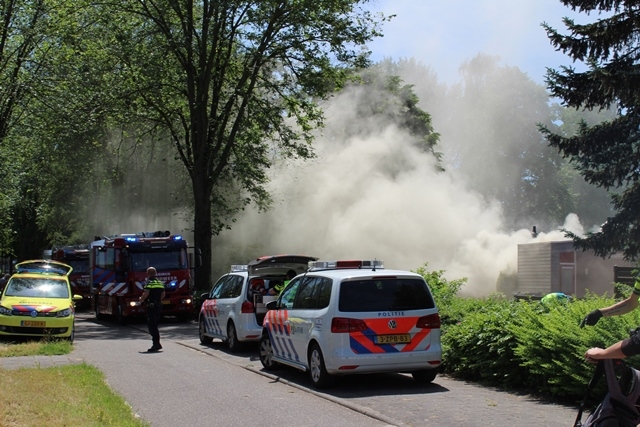 Grote woningbrand in Apeldoorn