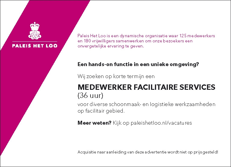 MEDEWERKER FACILITAIRE SERVICES