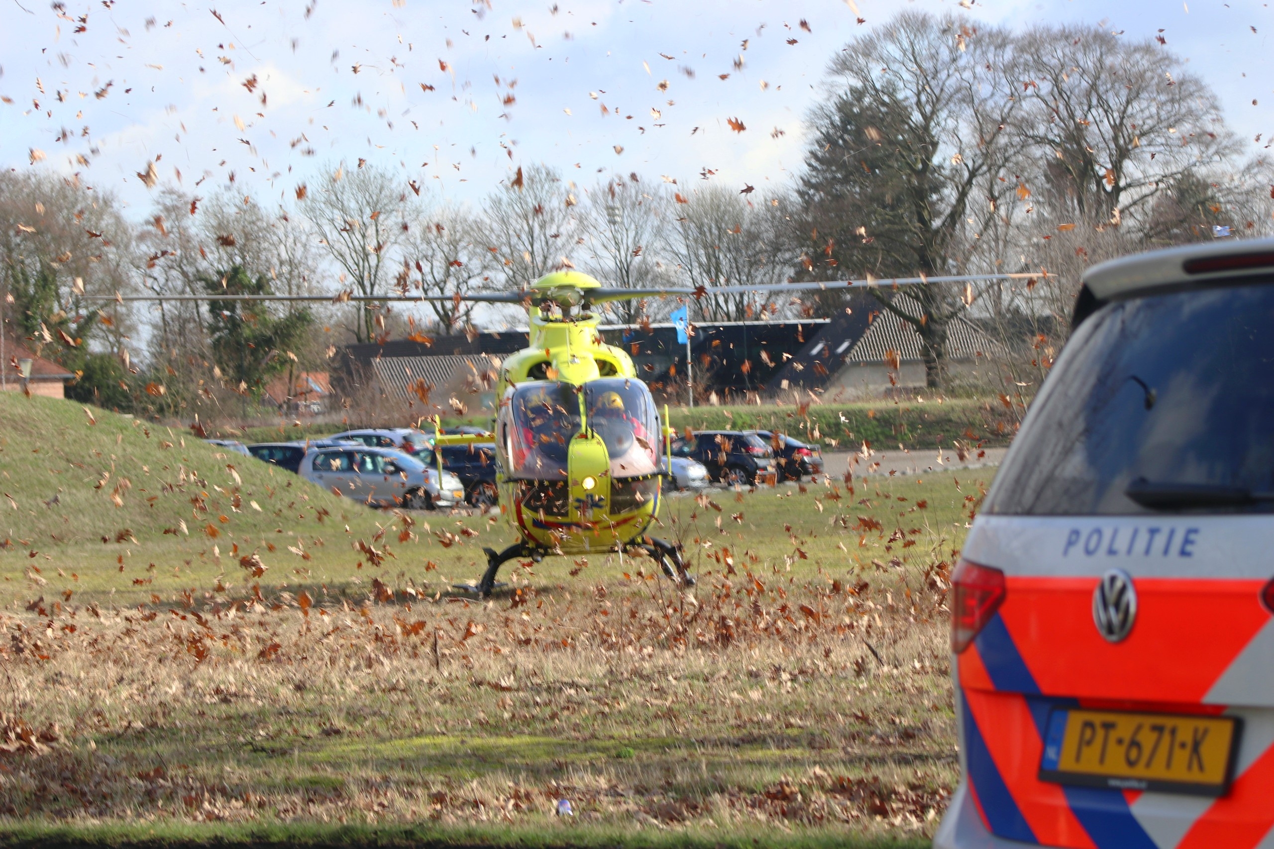 Traumahelikopter opgeroepen voor medisch incident