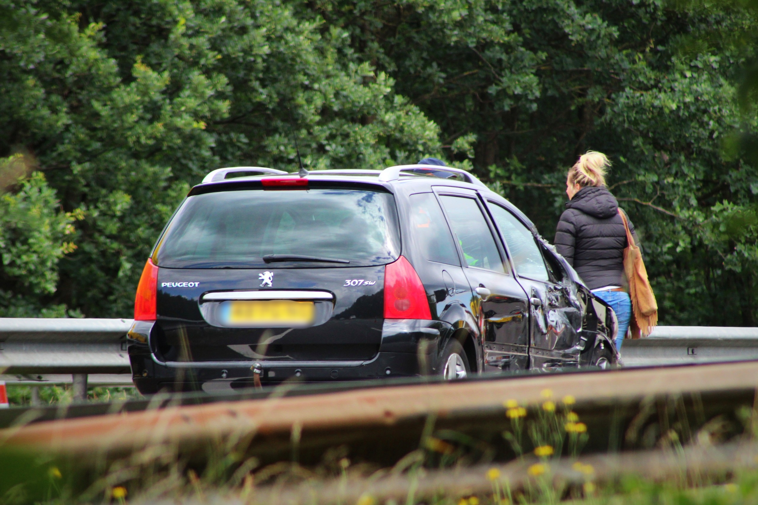 File A12 na ongeval met vrachtwagen