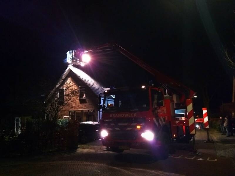 Schoorsteenbrand in Lieren