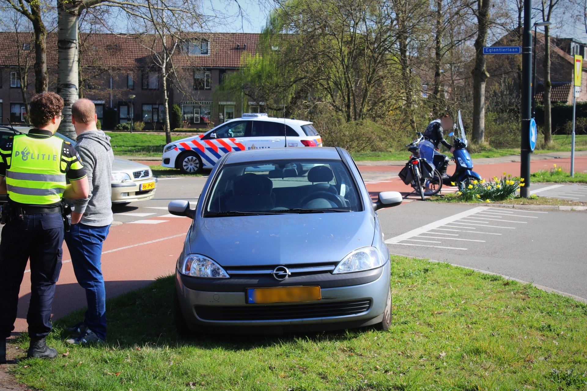 Scooterrijdster gewond bij ongeval