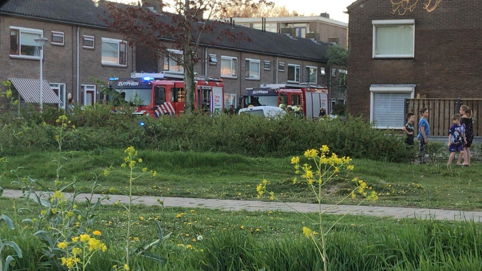 Veel rook bij woningbrand in Zutphen