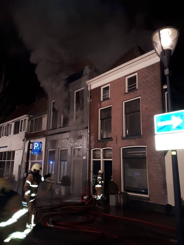 Brand in binnenstad Zutphen