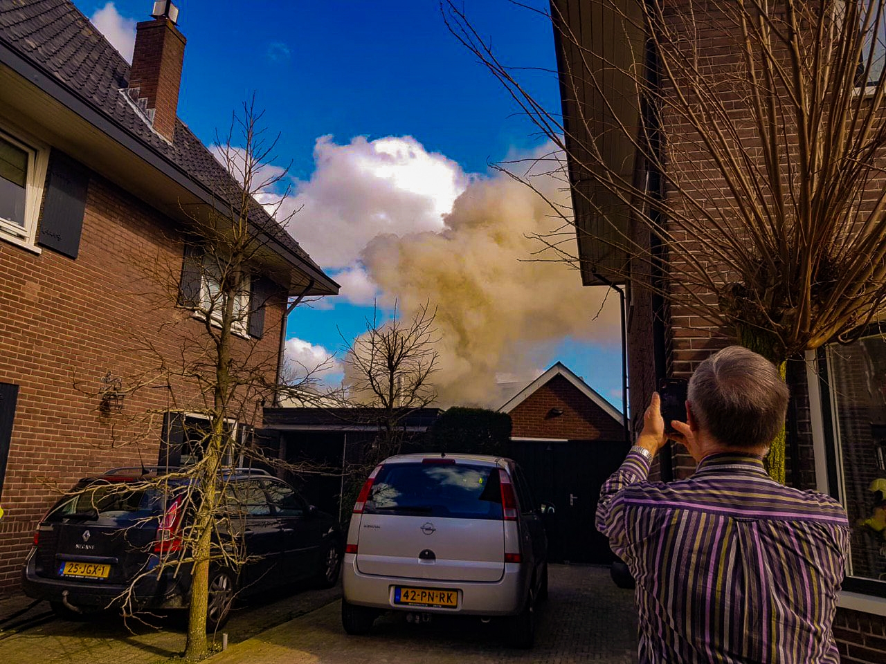 Brand in schuur