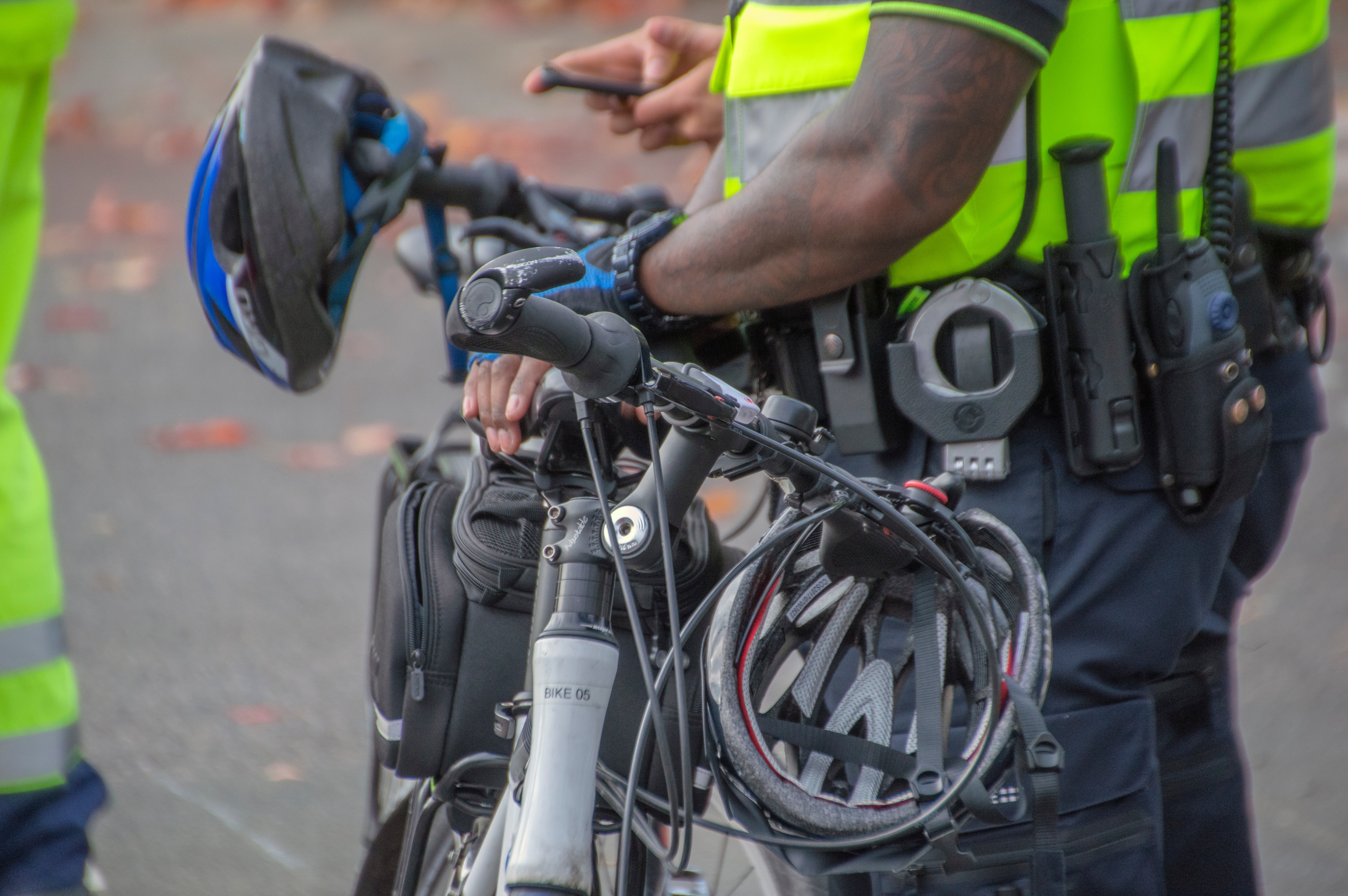 Meer agenten fietsend naar werk
