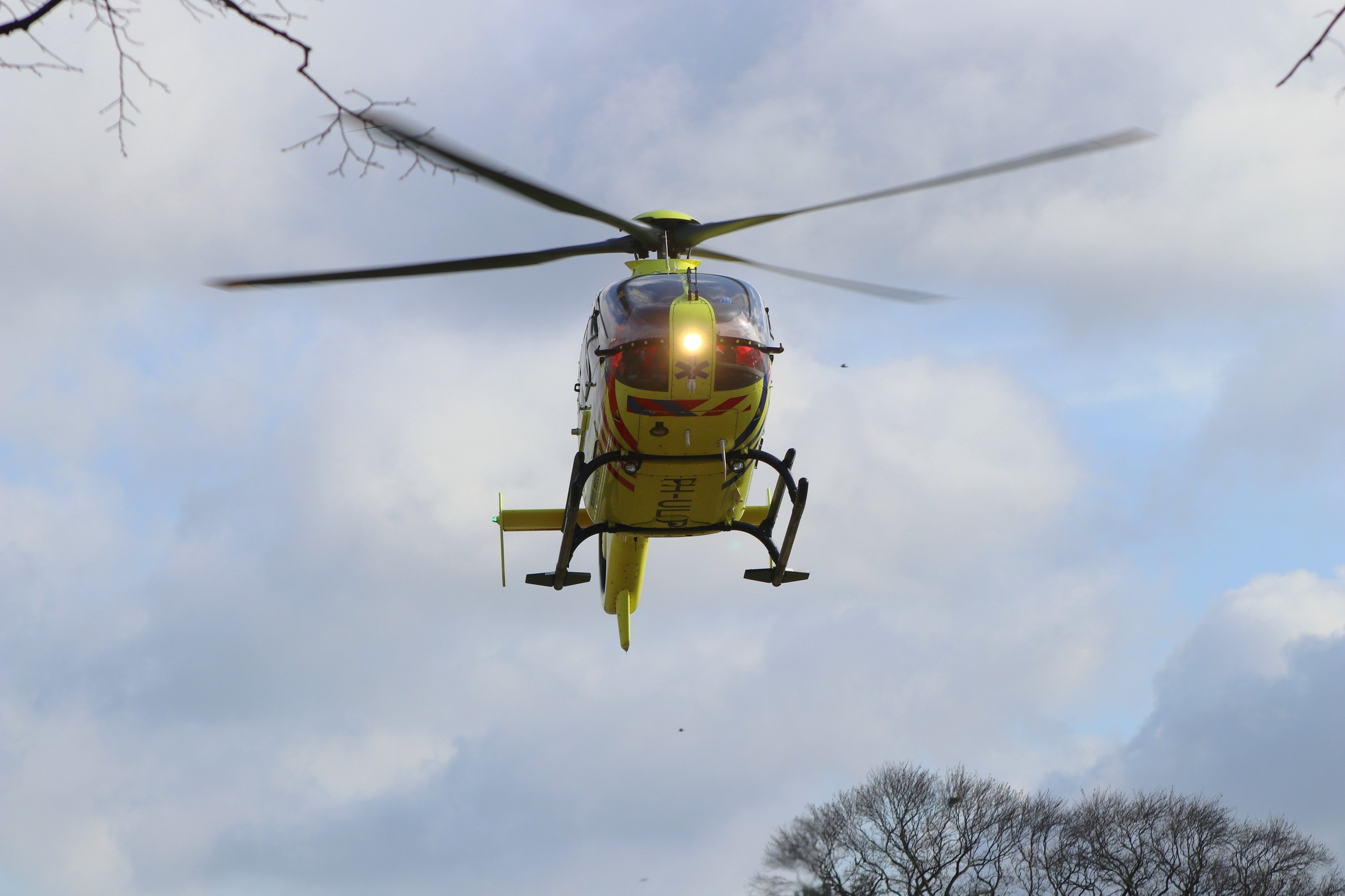 Traumahelikopter opgeroepen voor incident