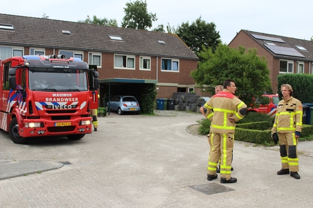 Brandweer rukt uit voor een gaslucht in Apeldoornse wijk De maten