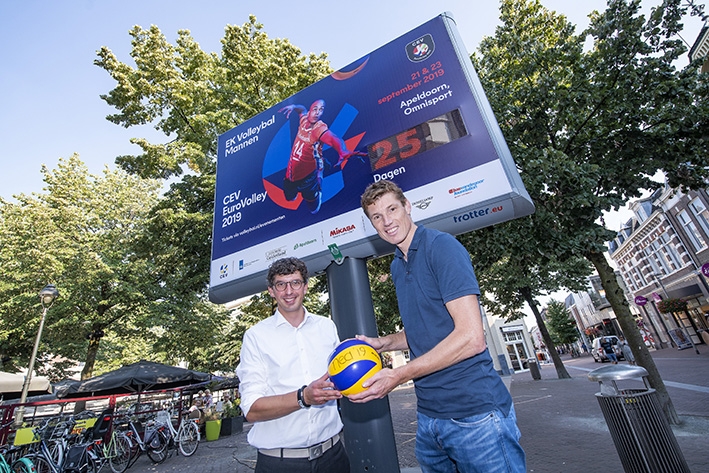 Apeldoorn telt af tot het EK Volleybal Mannen 2019