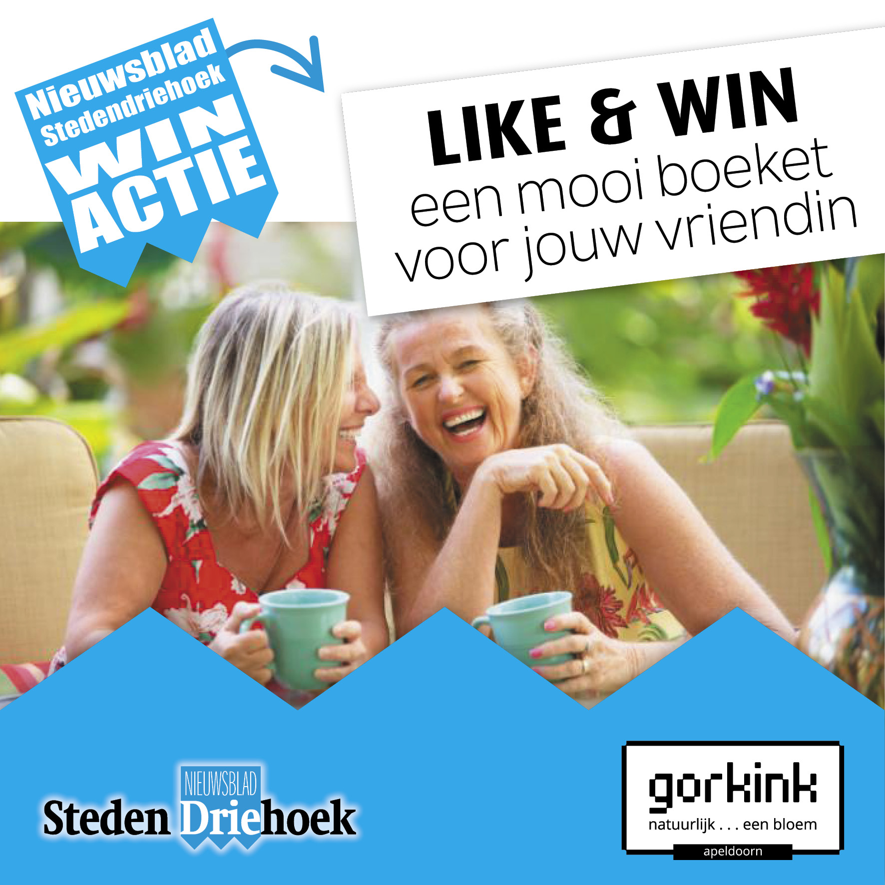 Win een vriendinnenboeket van Gorkink