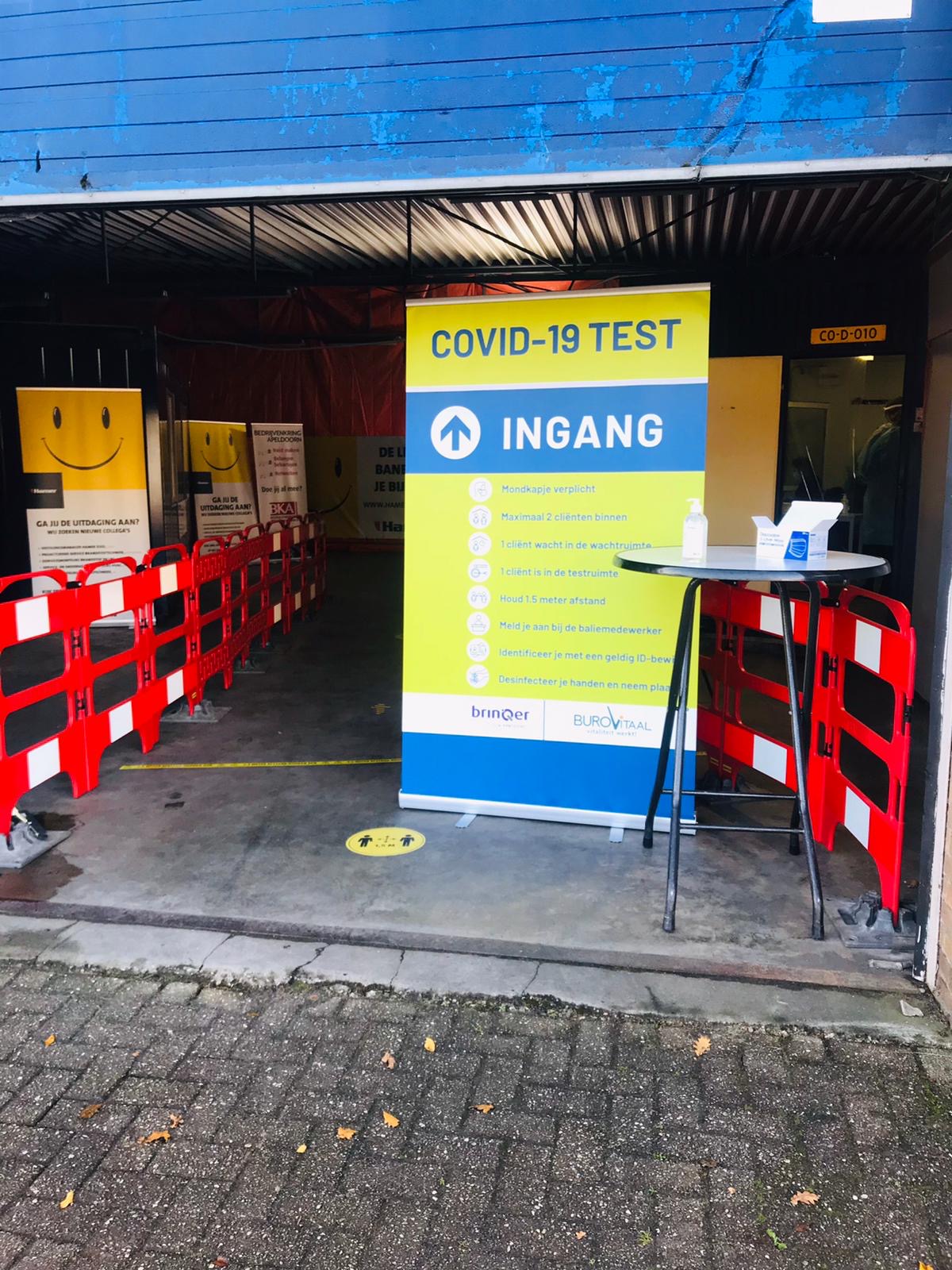 Eerste Covid19 snelteststraat Apeldoorn is een feit!