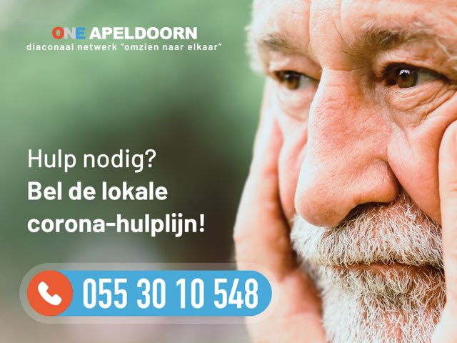Kerken in Apeldoorn heropenen lokale hulplijn