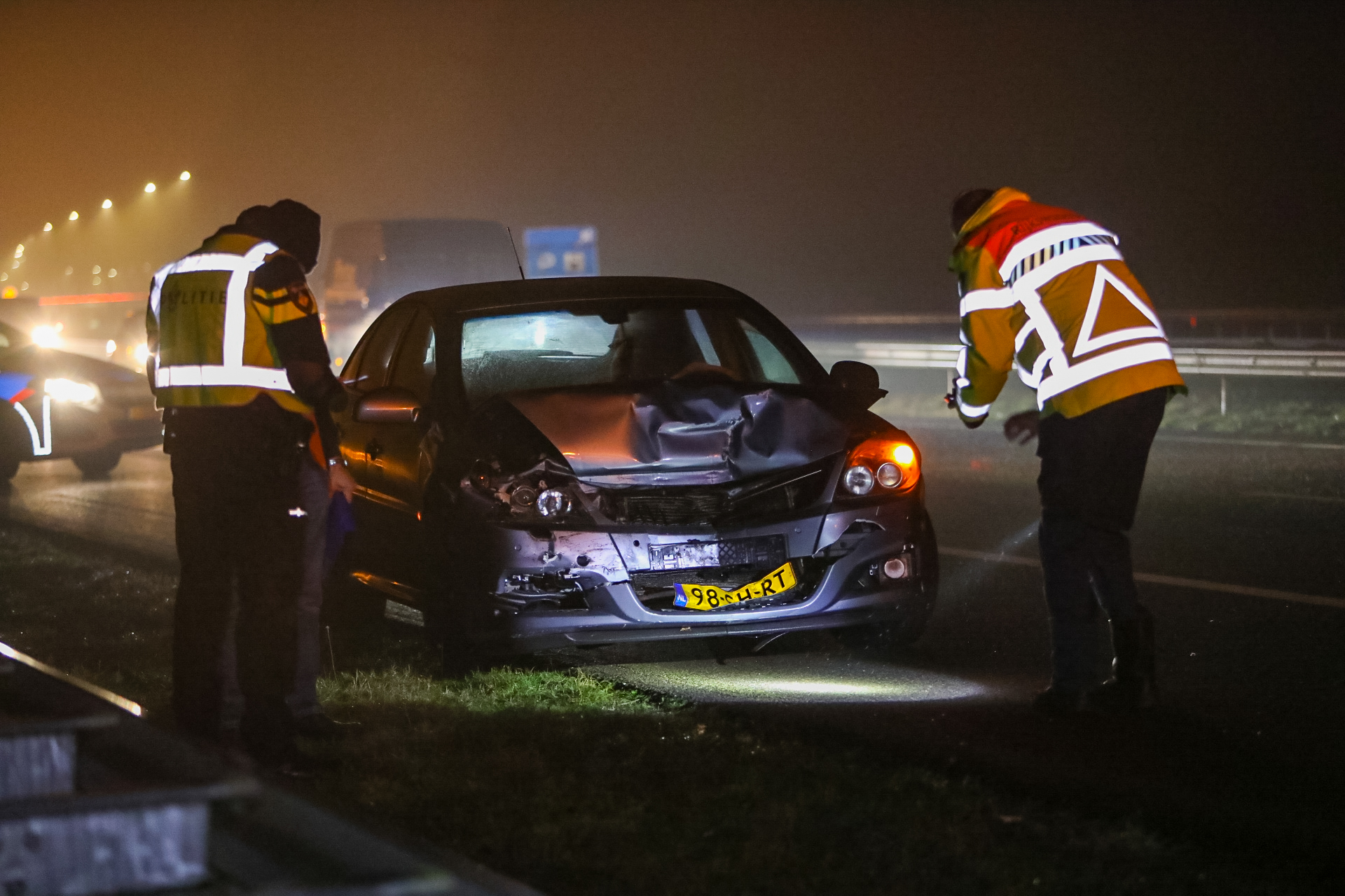 Bestuurder aangehouden na aanrijding op A1 bij Ugchelen