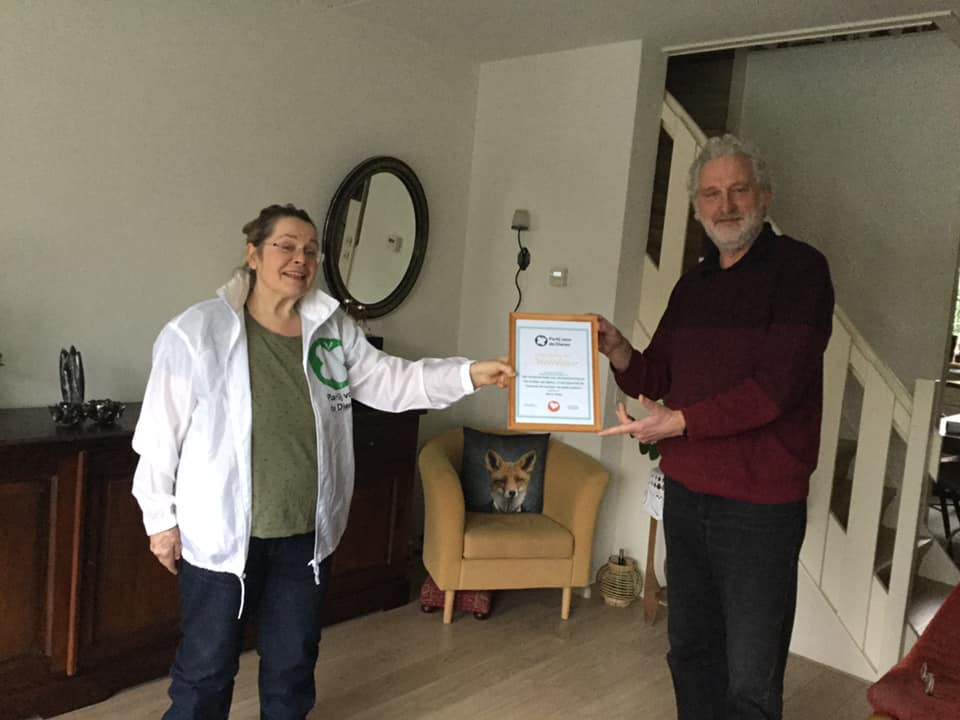 Dierenvriend wordt naamgever prijs
