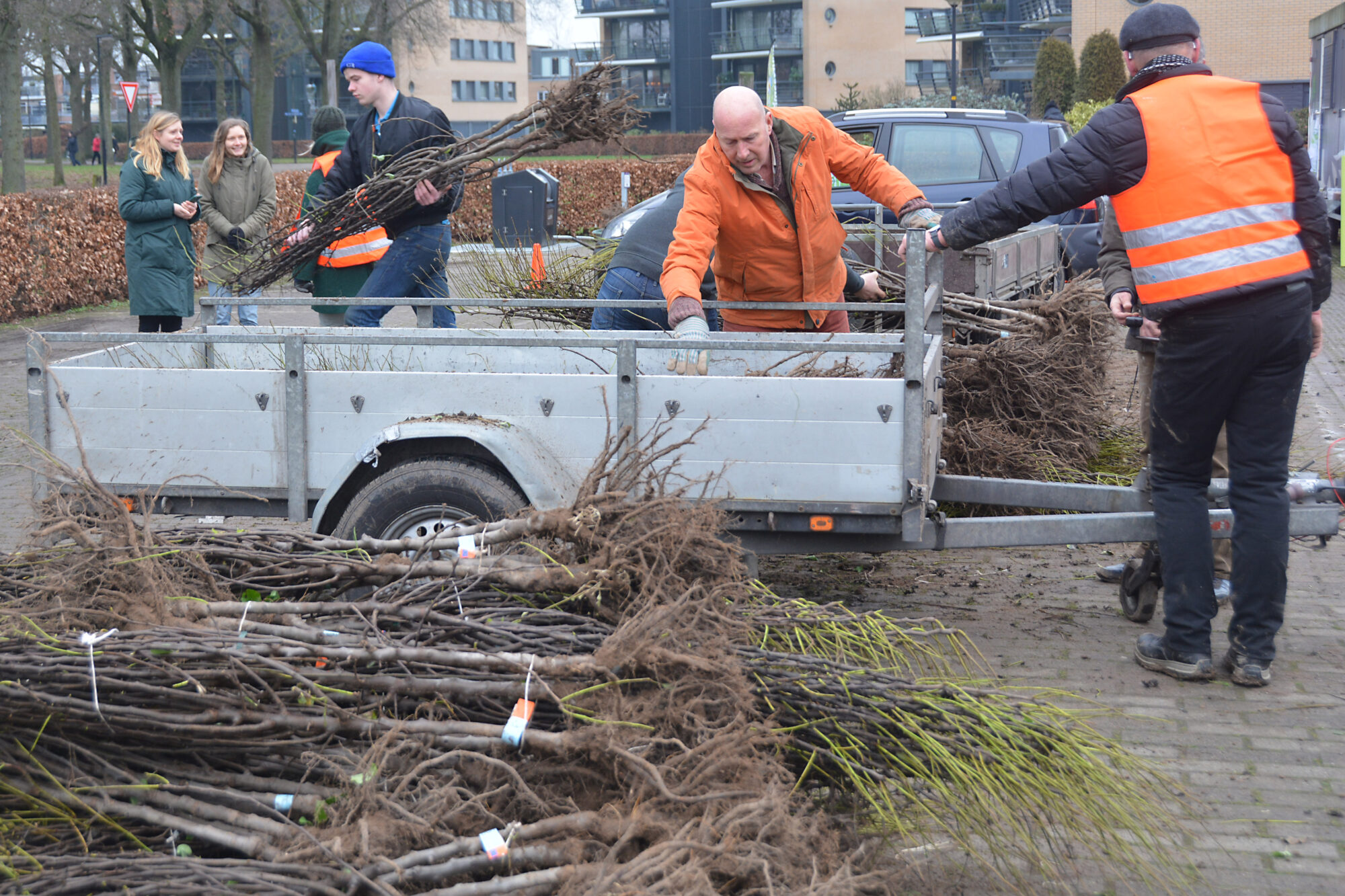 Perenbomen gered van het vuur