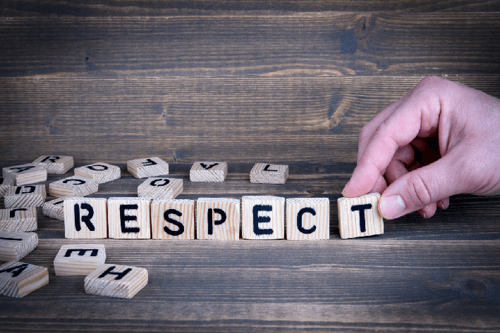 Van respect iets normaals maken!