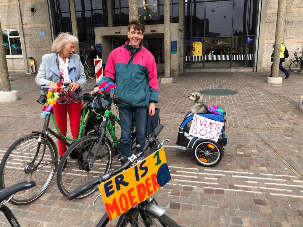 Klimaatprotestactie door de stedendriehoek