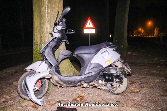 Scooterrijder botst op wildzwijn in Loenen
