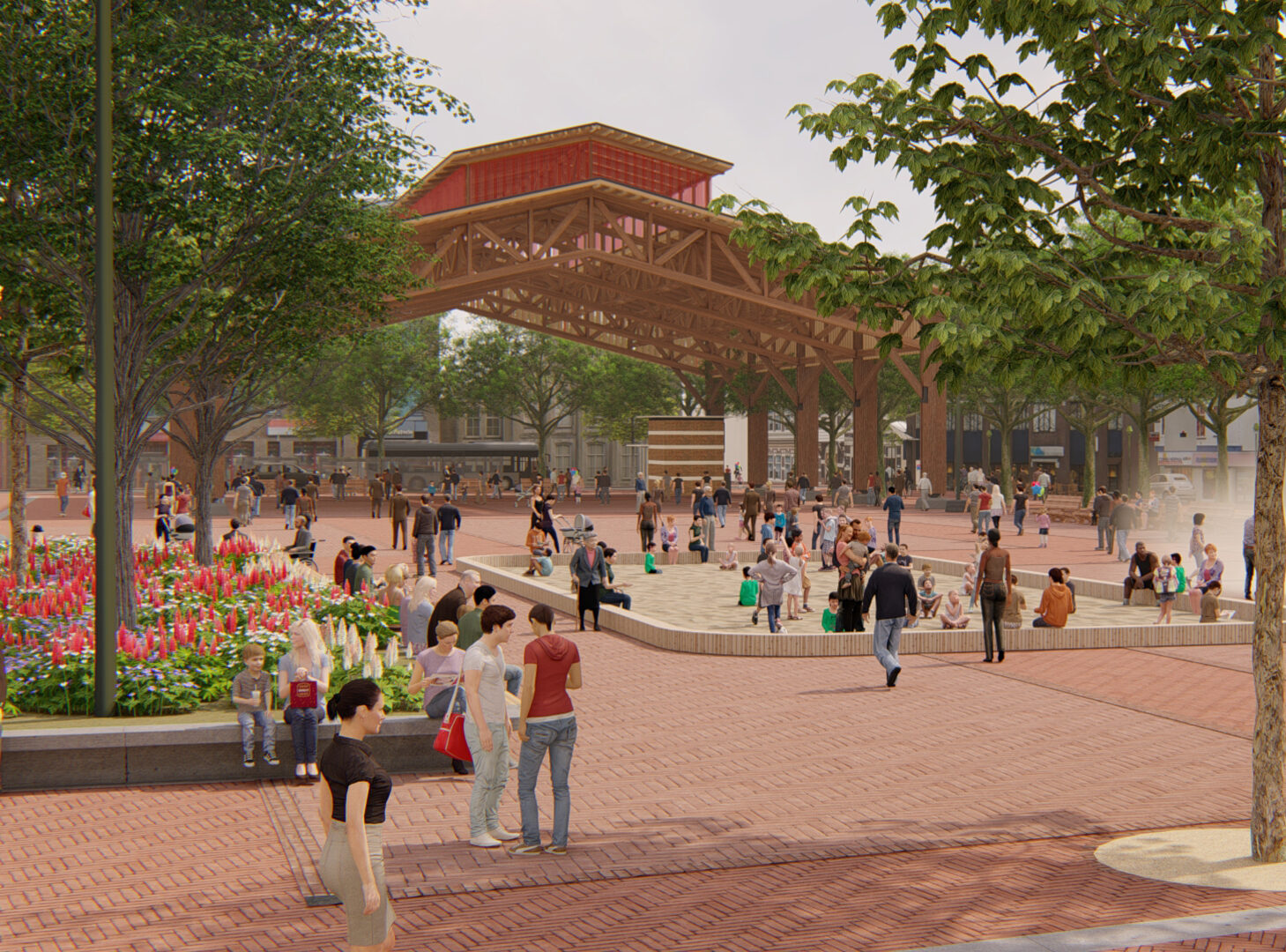 Het Marktplein toen en straks