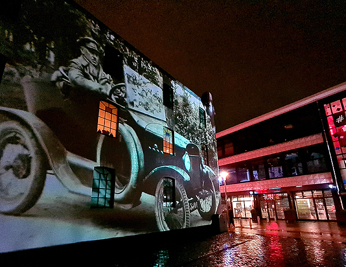 Audiotour verrijkt met videomapping op panden in centrum