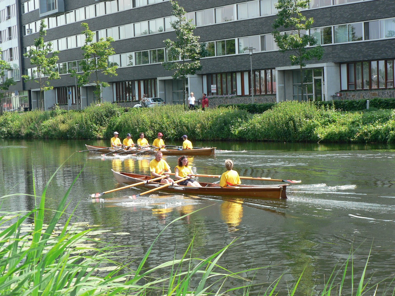 Roeien op het kanaal