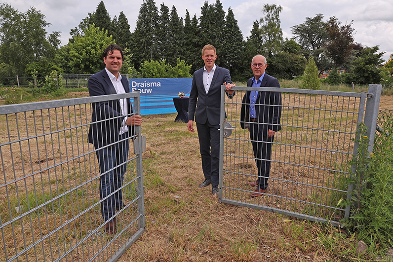 Zicht op bouw nieuwe woningen