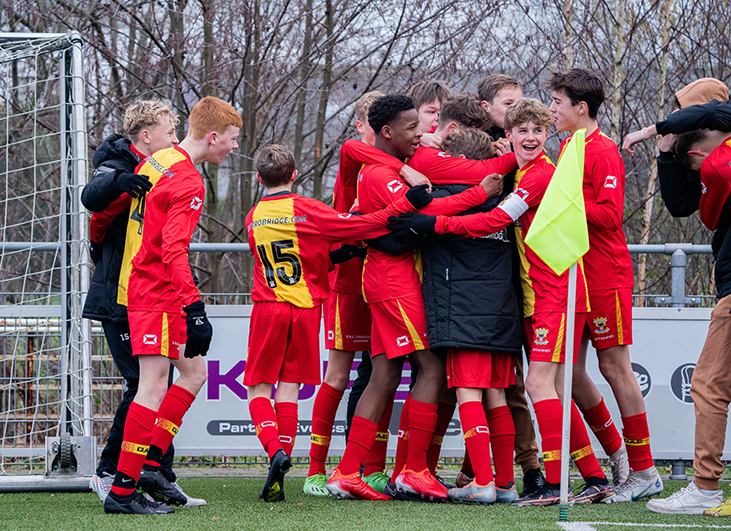 Voetbalacademie beleeft met kwartet zeges uitstekend weekend
