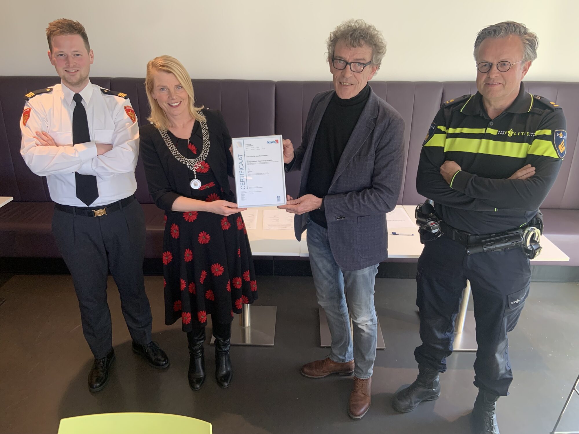 Bedrijventerrein Engelenburg in Twello behaalt certificaat Keurmerk Veilig Ondernemen