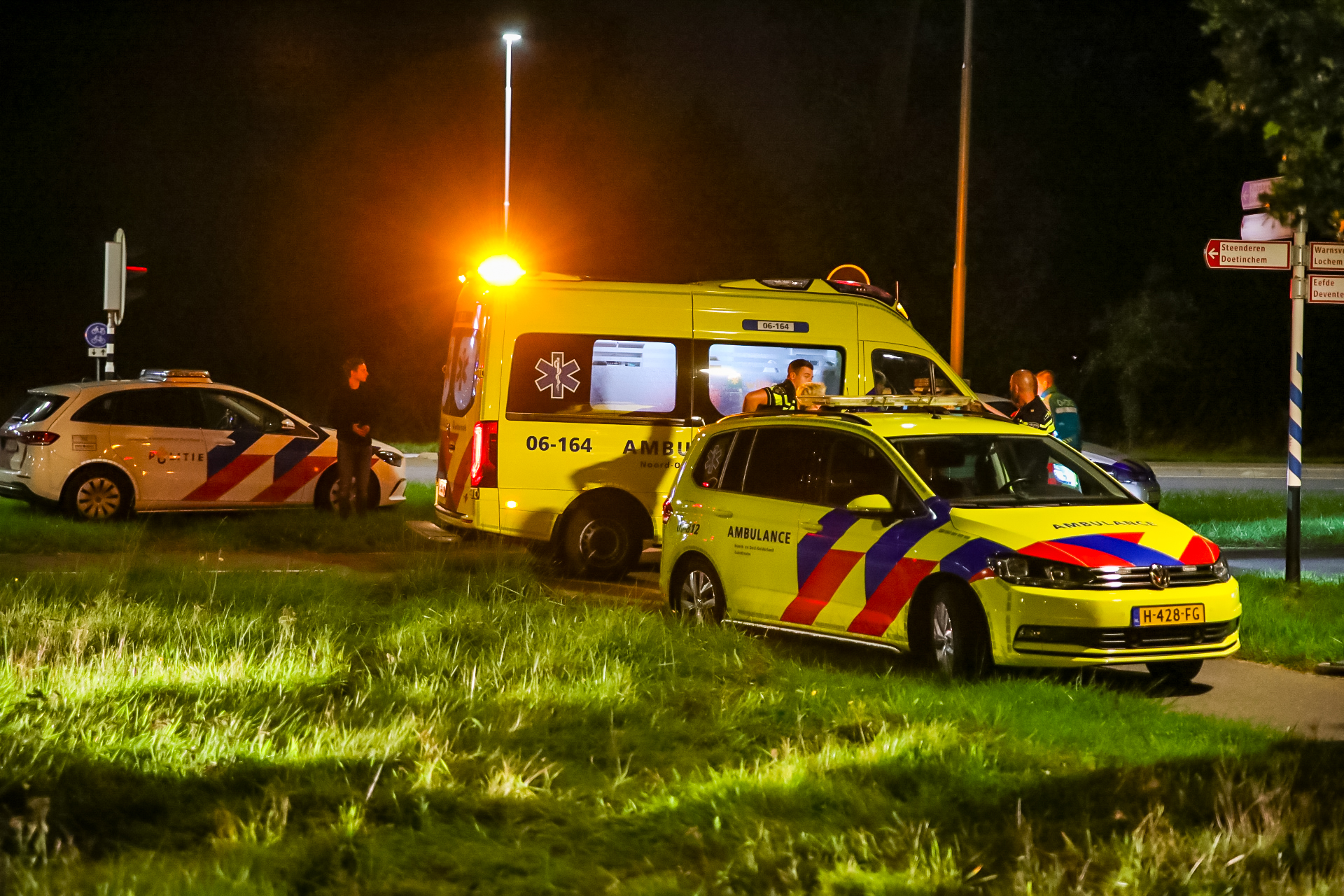 Traumahelikopter naar Zutphen vanwege gevallen fietser