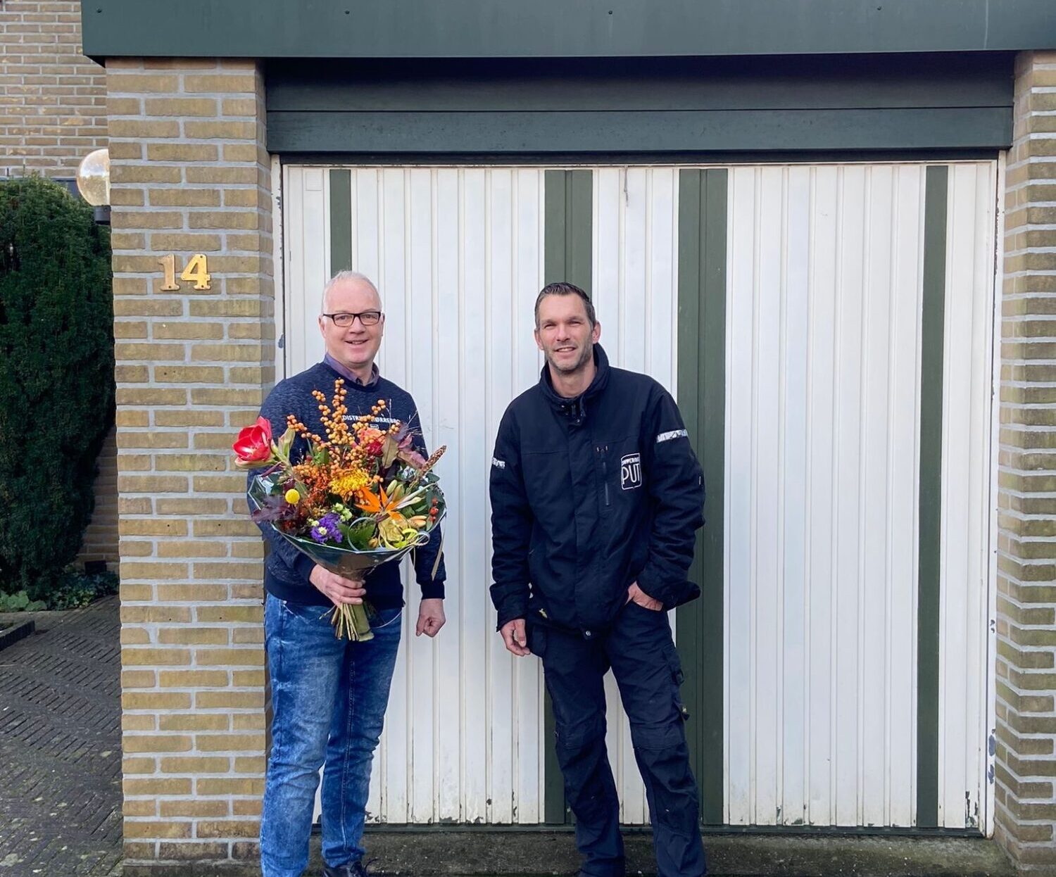 Garagedeur voor blije klant