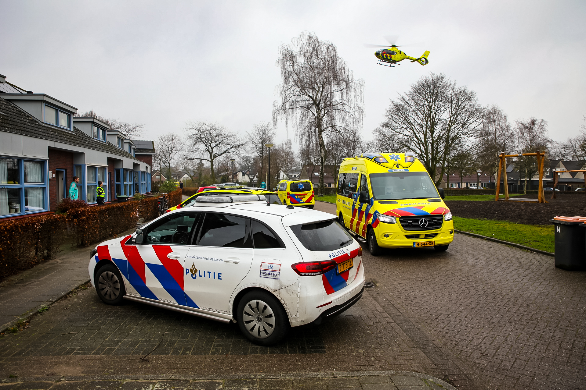 Traumahelikopter geland wegens noodsituatie in Apeldoorn