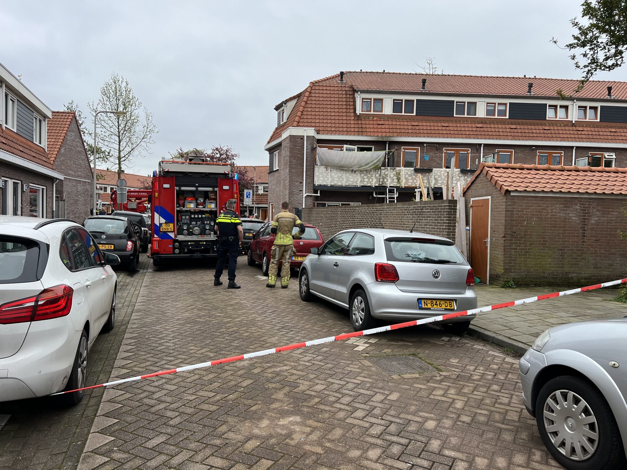 Brand op balkon van woning in Deventer