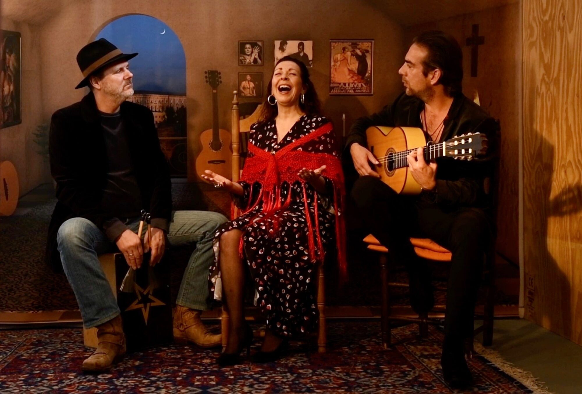 Twee trio’s in muziekkoepel
