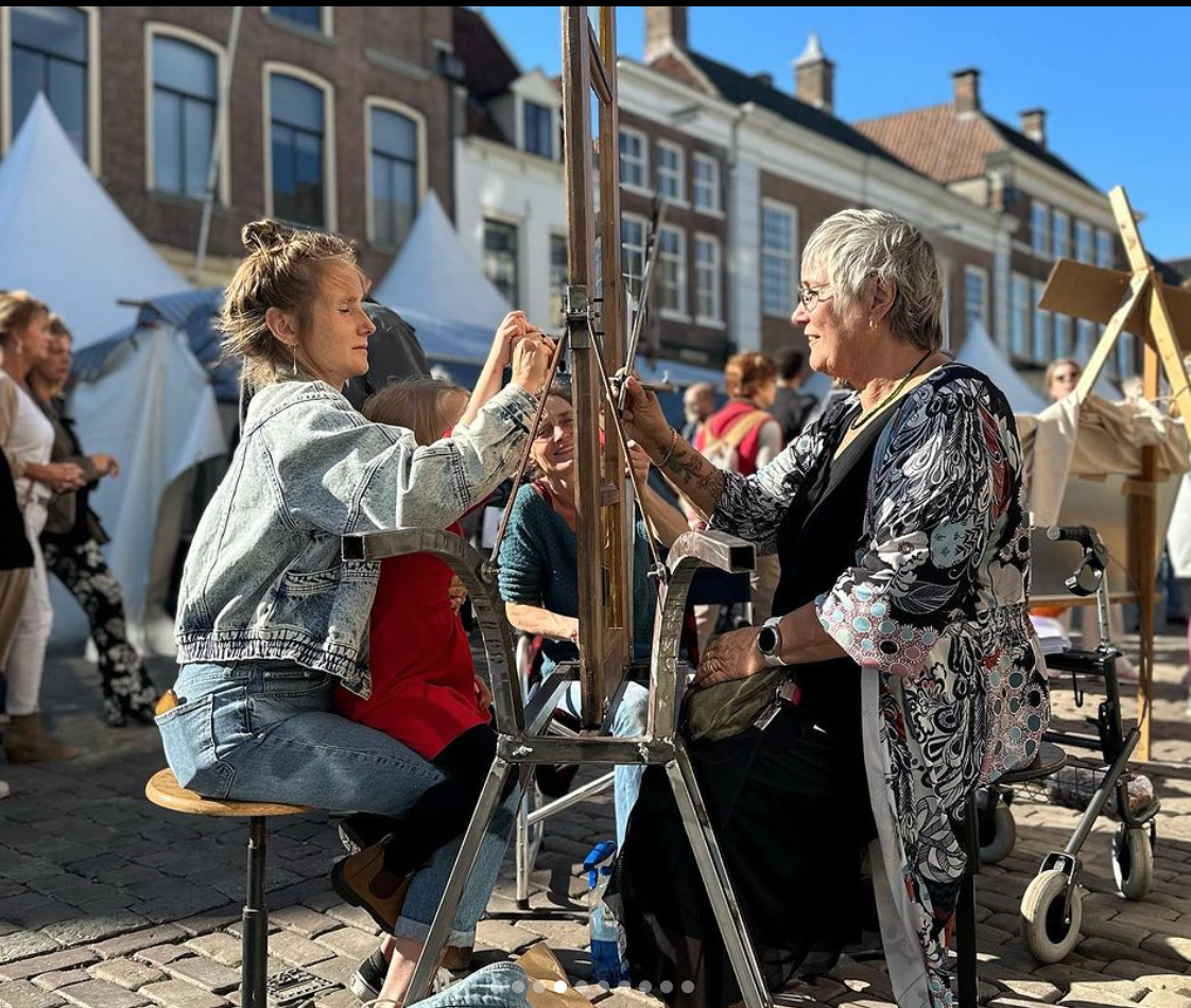 Mix van tekenkunst en chocola