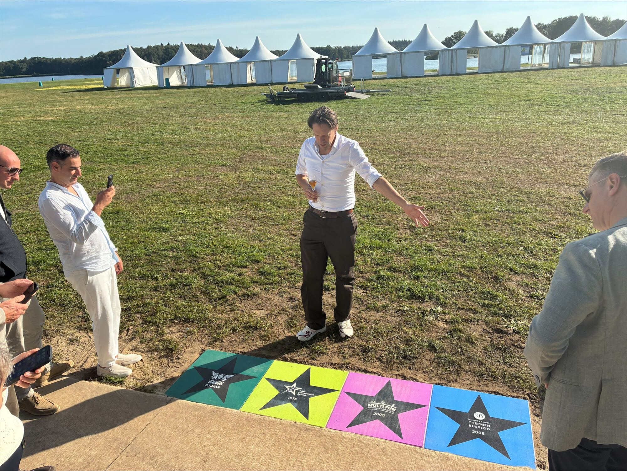 Thermen Bussloo vereeuwigd in Walk of Fame op recreatiegebied Bussloo