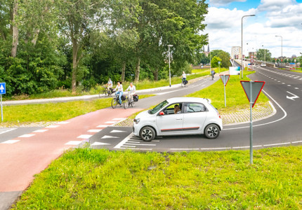 Aanzienlijk meer fietsers na verbetering fietsroute
