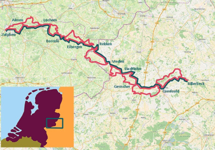 Agrarische landschappen en oude, gezellige stadjes tijdens fietstocht