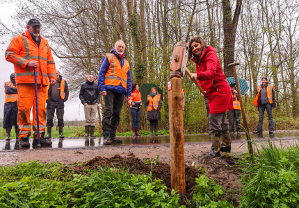 Aanleg Brummense deel wandelnetwerk Veluwe van start in Hall