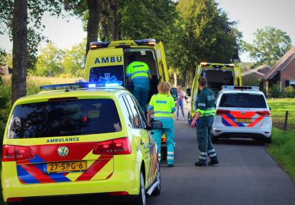 Ernstig gewond na val met tandem