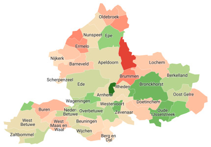 In deze Gelderse gemeente stegen de huizenprijzen het hardst in 2022