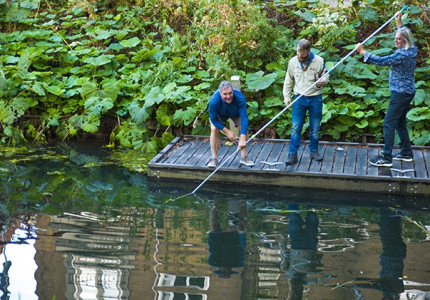 Bruggenbouwers op de Berkel
