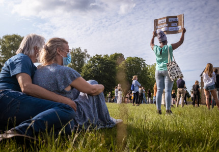 Vreedzaam protest tegen racisme