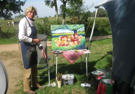 Tineke Roorda, een kleurrijke landschapschilder