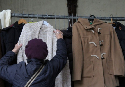 Iedereen een winterjas bij de Botermarkt