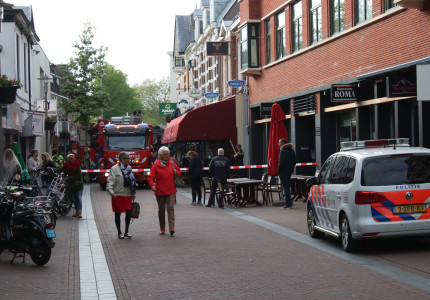Brandje in restaurant